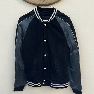 AllSaints vintage Swede leather bomber
